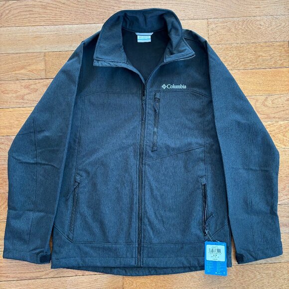 Columbia Cruiser Valley Softshell Men's S Dark Grey Jacket Brand New NWT - Picture 1 of 6